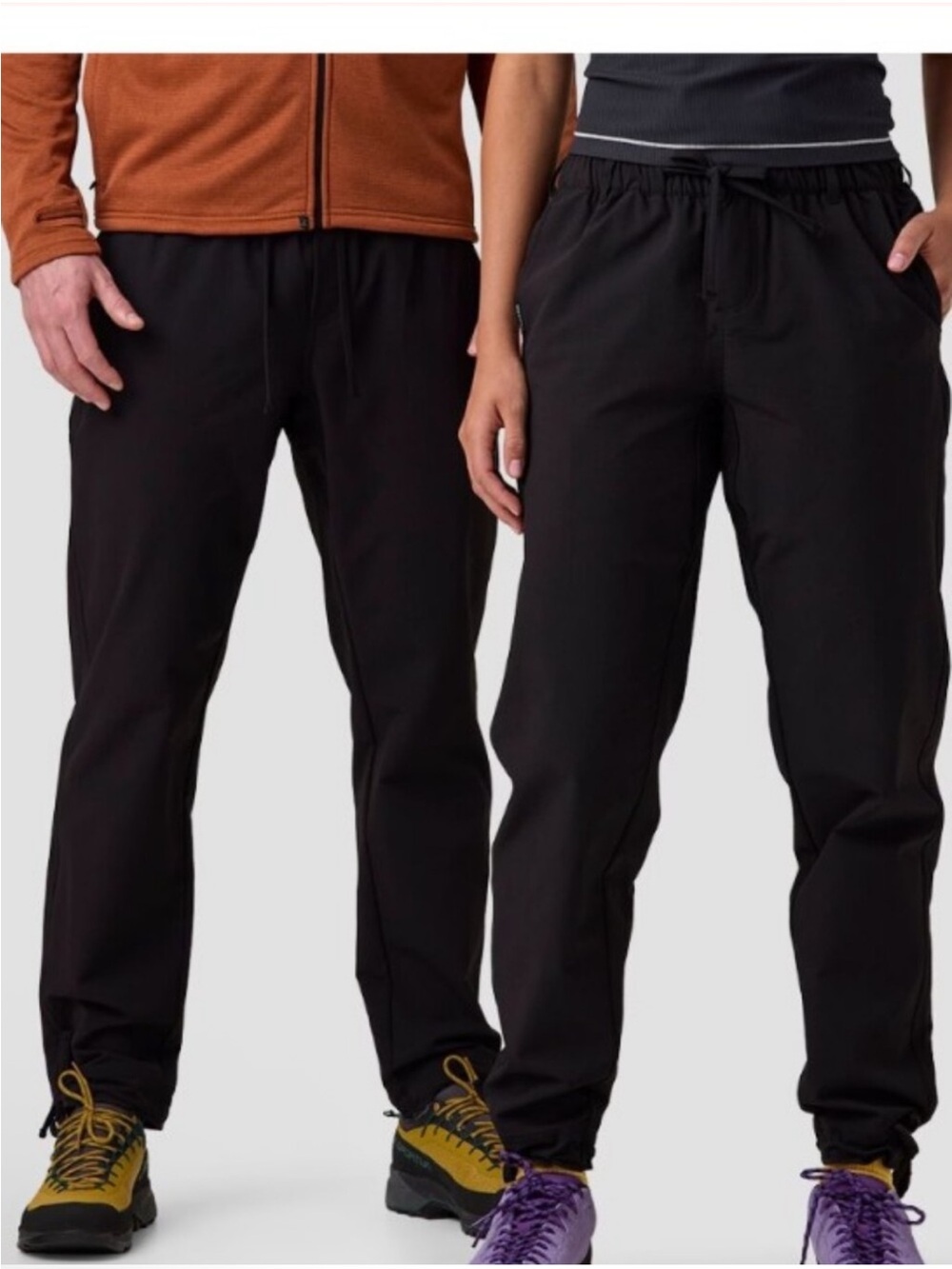 Coalatree Trailhead Adventure Pants Black Ripstop Drawstring Hiking M Reg